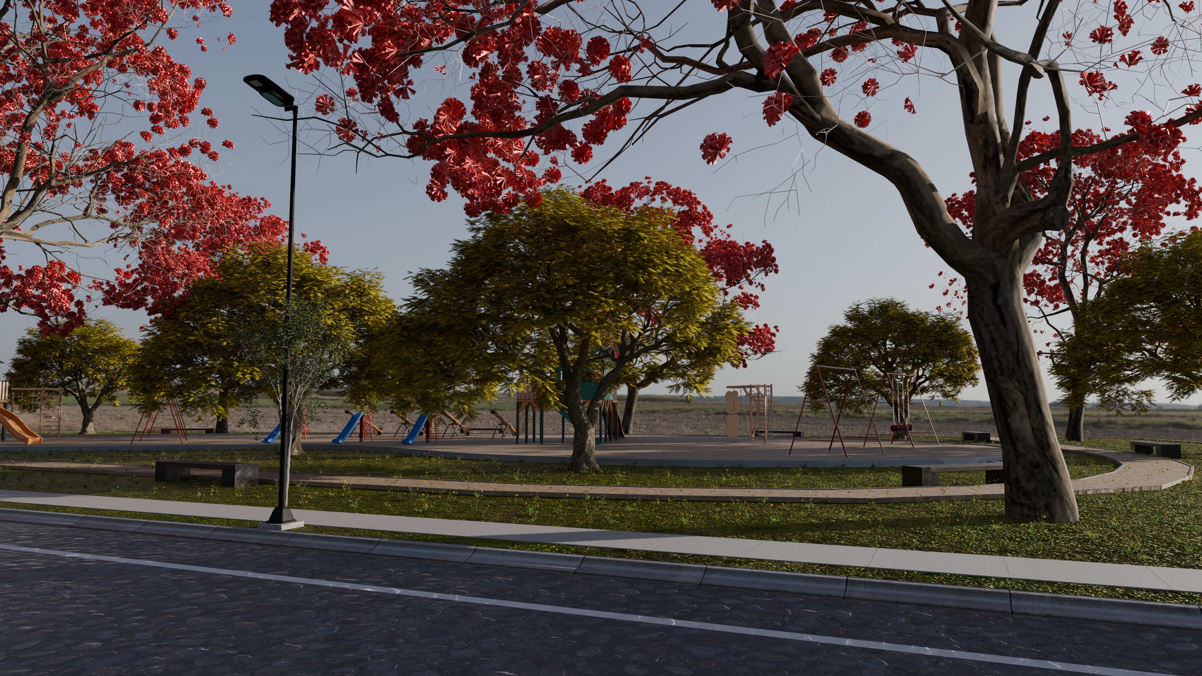 Area comun proyectada del desarrollo