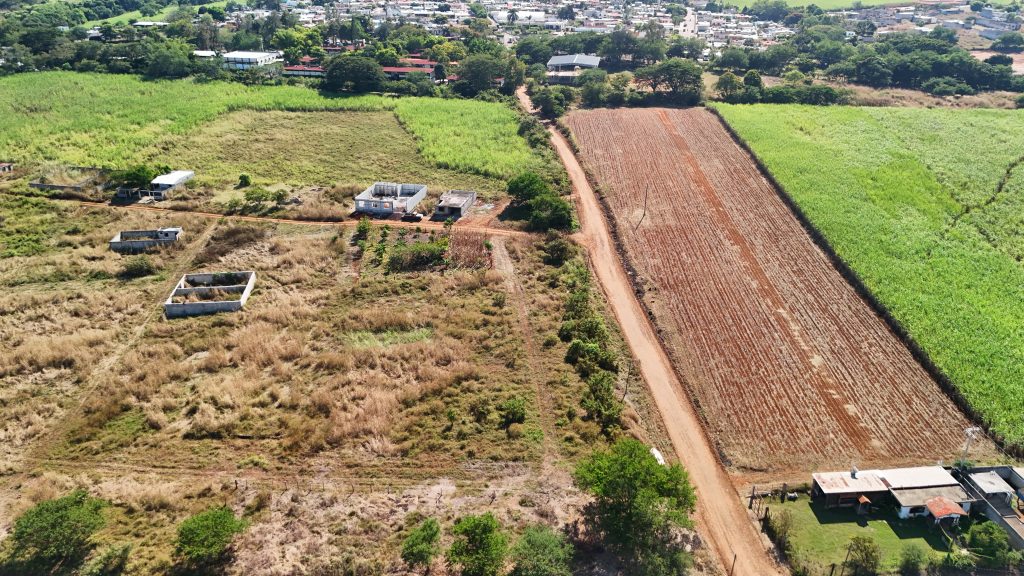 Vista aerea de las manzanas del proyecto