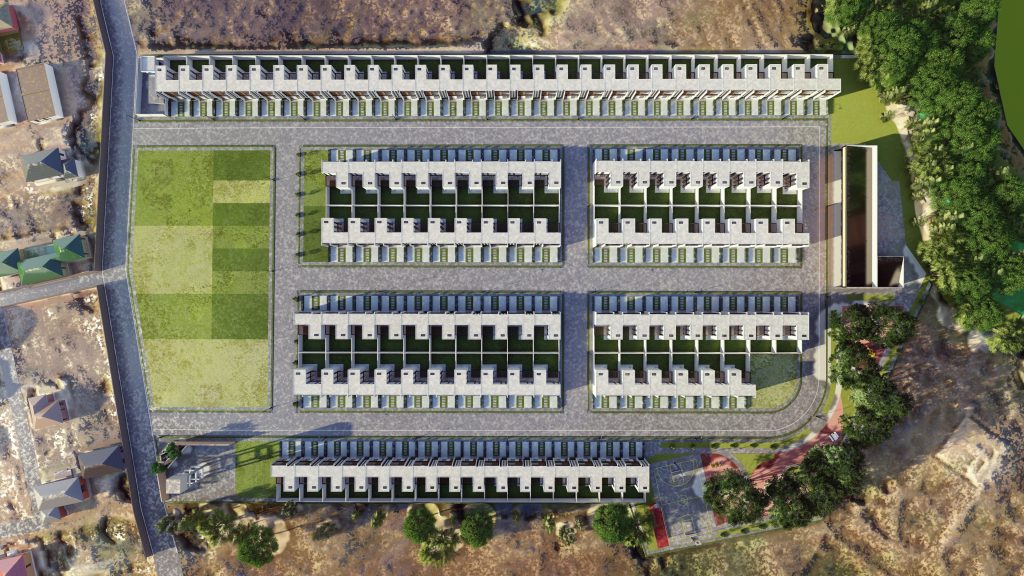 Perspectiva de las areas residenciales